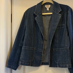 Talbots Dark Blue Jean Jacket